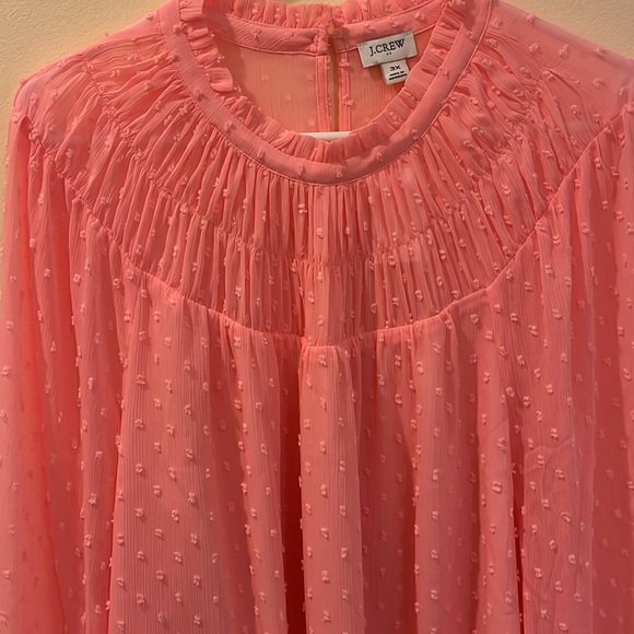 J Crew Pink Women’s Blouse With Lining Size 3X, NWT - Picture 5 of 9